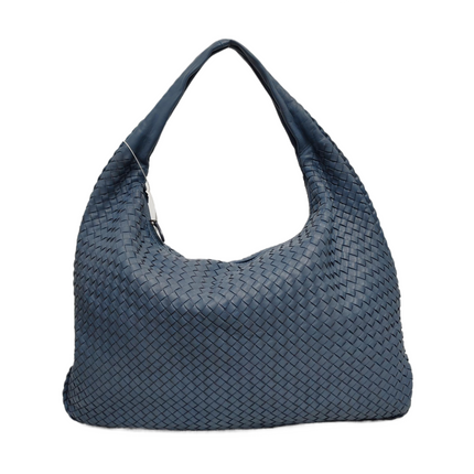 Bottega Veneta Veneta Hobo Maxi Misty Blue Intrecciato Leather Bag 51cm