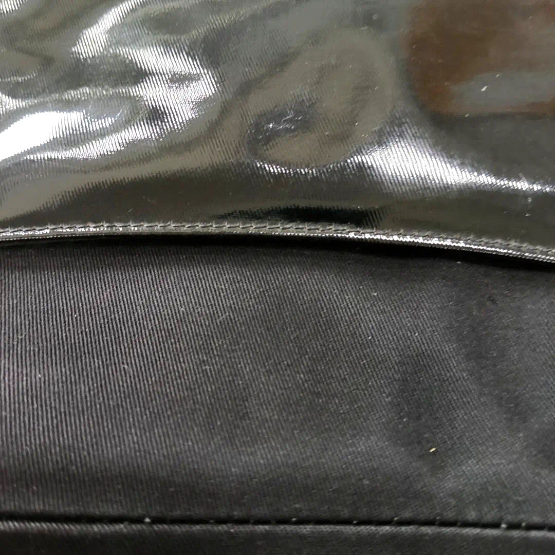 Dior Saddle Vintage So Black Fabric and Patent Leather Shoulder Bag
