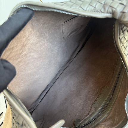 Bottega Veneta Hobo Bag Lambskin leather Dark Grey 47cm