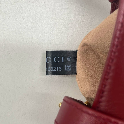 Gucci Jackie 1961 Mini Red Burgundy Leather Bag