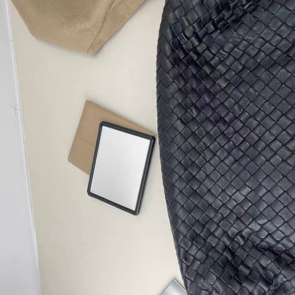 Bottega Veneta Belly Hobo Intrecciato Leather Black Large 55cm