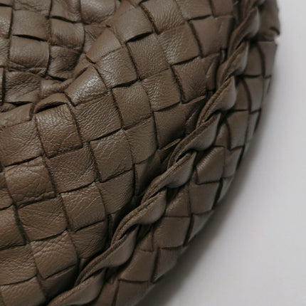 Bottega Veneta Belly Hobo Intreccio Leather Grey Large 54cm