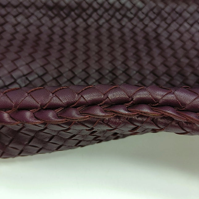 Bottega Veneta Veneta Hobo Maxi Purple Intrecciato Leather Bag 51cm