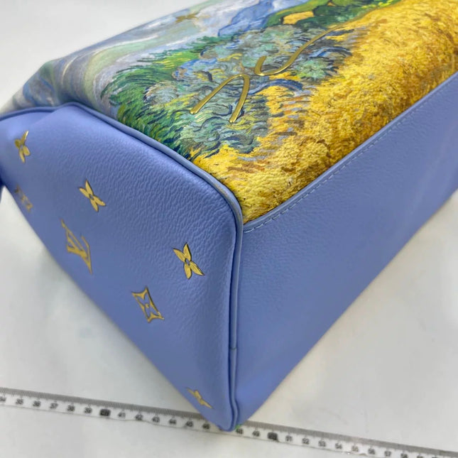 Louis Vuitton x Jeff Koons Speedy 30 Van Gogh Top Handle Bag