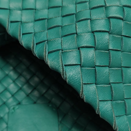 Bottega Veneta Cabat Large Intreccio Leather Tote Bag Green with Pouch 40cm