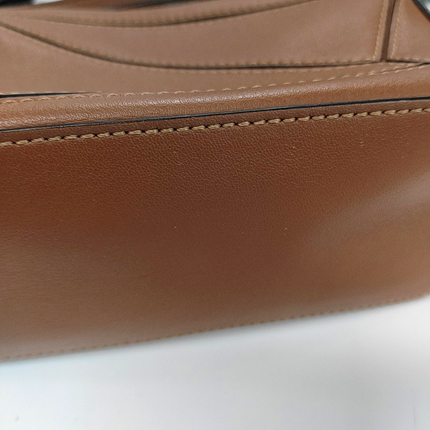 Loewe Puzzle Mini Caramel Tan Calfskin Leather Crossbody Bag