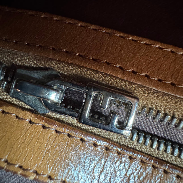 Fendi Mamma Baguette Beige Felt Fabric Silver Hardware Shoulder Bag