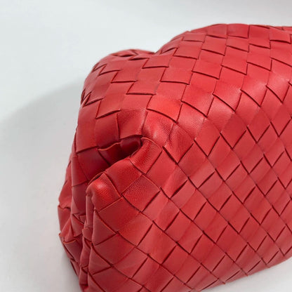 Sold Bottega Veneta Pouch Large Intrecciato Leather Clutch Red