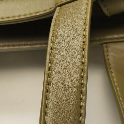Bottega Veneta Cabat Tote Olive Green Suede Leather 38cm