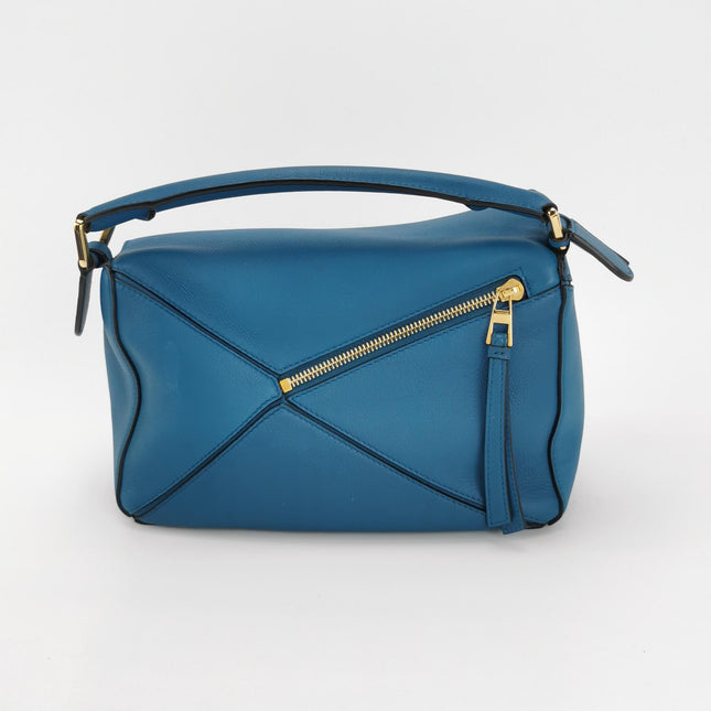 Loewe x Spirited Away Studio Ghibli Collection Puzzle Small Blue Crossbody Bag