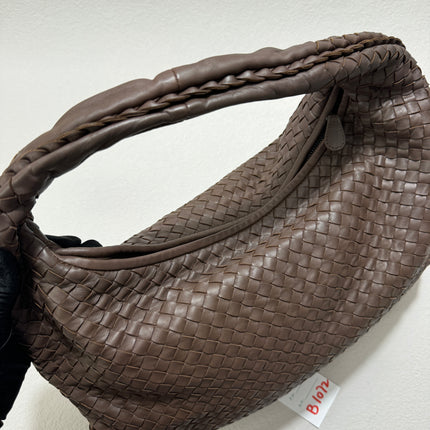Sold Bottega Veneta Hobo Bag Large Milk Chocolate Brown Lambskin leather 47cm