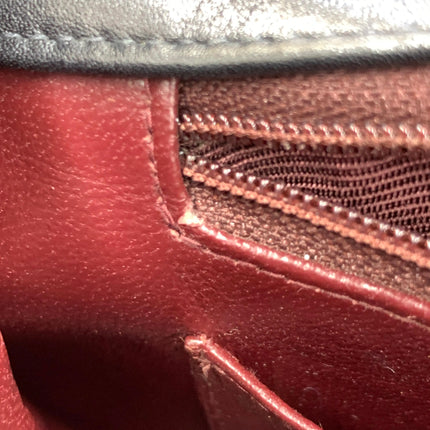 Chanel 1996 Vintage Classic Maxi Flap Black Lambskin Leather Giant CC 24 Gold Hardware