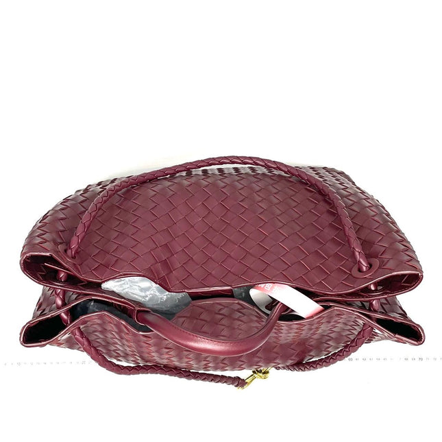Bottega Veneta Andiamo Large Burgundy Handbag