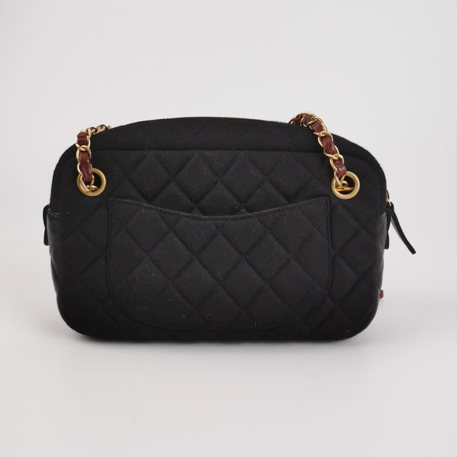 Chanel Métiers d'Art Paris-Hamburg 2018 Wool Nautical Charms Camera Bag Dark Navy