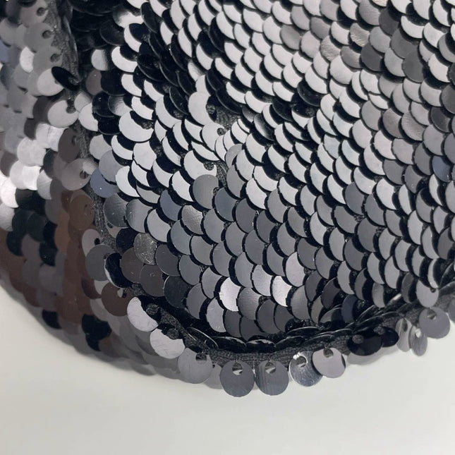 Fendi Baguette Vintage Black Sequins and Leather