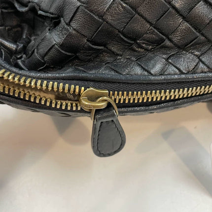 Bottega Veneta Maxi Convertible Tote Bag Hobo Black Leather Two-way Carry 50cm