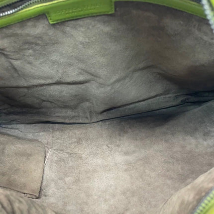 Bottega Veneta Veneta Hobo Avocado Green 45cm Lambskin Leather