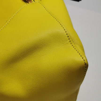 Loewe Puzzle Hobo Yellow Leather Shoulder Bag