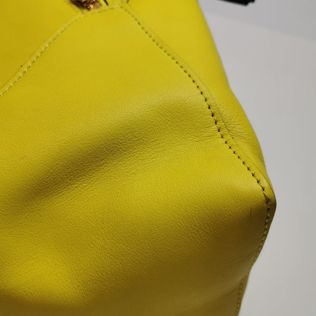 Loewe Puzzle Hobo Yellow Leather Shoulder Bag