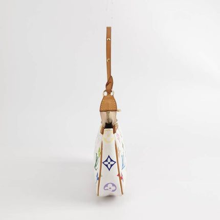 Louis Vuitton x Takashi Murakami Pochette Accessoire White Multicolor
