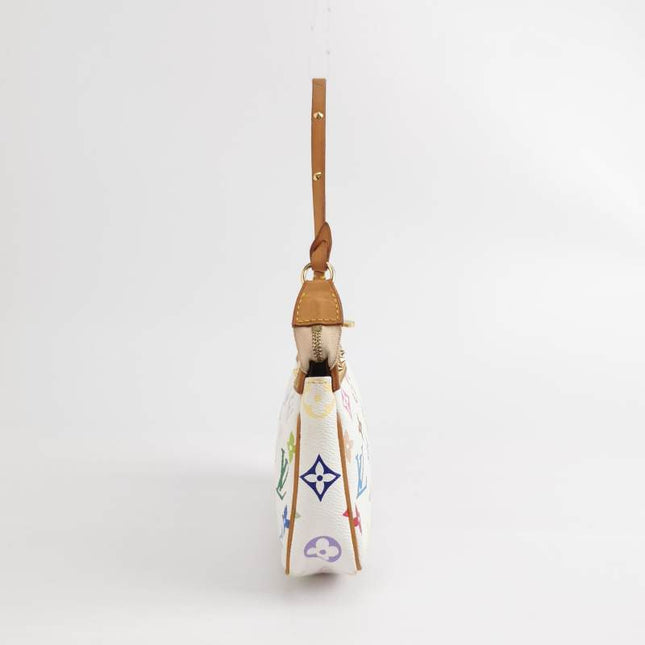 Louis Vuitton x Takashi Murakami Pochette Accessoire White Multicolor
