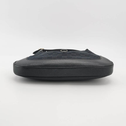 Sold Gucci Jackie 1961 Small Monogram Canvas and Leather Bag Black