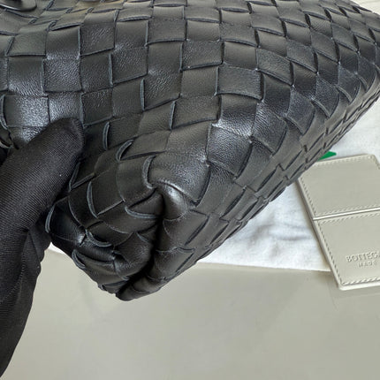 Bottega Veneta Small Andiamo Black Intrecciato Handbag 2023