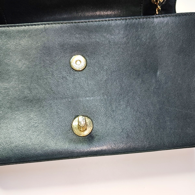 Chanel Single Flap Medium Chevron Black Quilted Lambskin Leather, 2017-2018