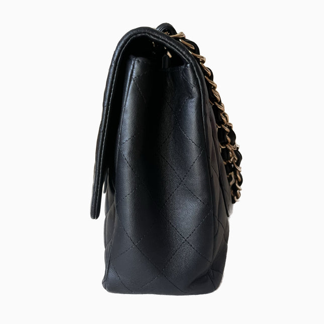 Sold Chanel Timeless/ Classic Flap Large Black with Gold Hardware