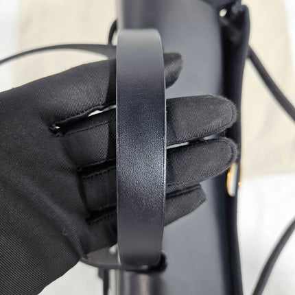 Hermes Herbag 31 Black Canvas Gold Hardware Crossbody Bag