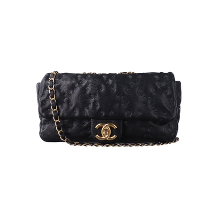 Chanel Wild Stitch Medium Black Calfskin Leather Flap Bag Gold Hardware, 2011-Luxbags