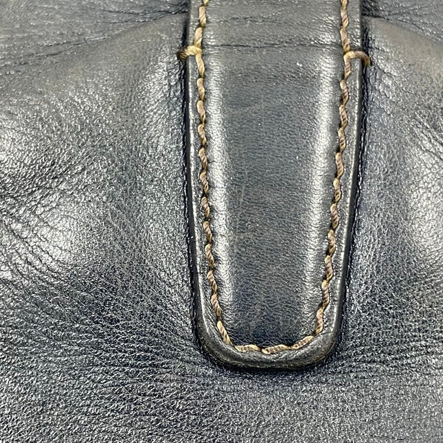Gucci Jackie Vintage Bouvier Hobo Black Leather with Web Accent