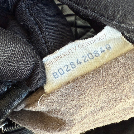 Bottega Veneta Veneta Intrecciato Hobo Bag Medium Black Leather 47cm