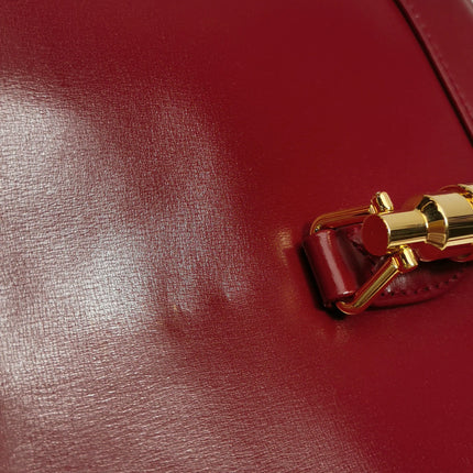 Gucci Jackie 1961 Red Burgundy Leather Bag Small Shoulder Bag