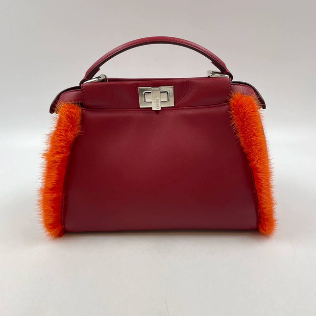 Sold Fendi Peekaboo Red Leather