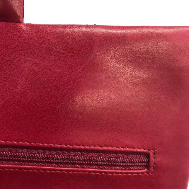 Chanel Classic Flap Medium 2012 Red Burgundy Patent Leather Silver Hardware