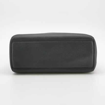 Celine Soft 16 Bag Medium Black Grained Calfskin Leather