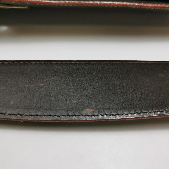 Loewe Shoulder Bag Suede and Leather Dark Brown