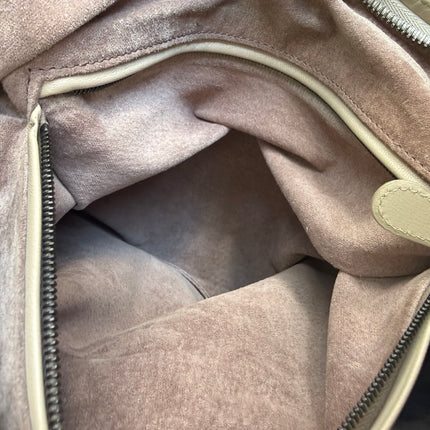 Bottega Veneta Veneta Hobo Grey Intreciatto Leather Bag Medium