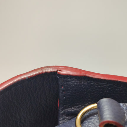 Louis Vuitton Pochette Métis Monogram Empreinte Leather Navy