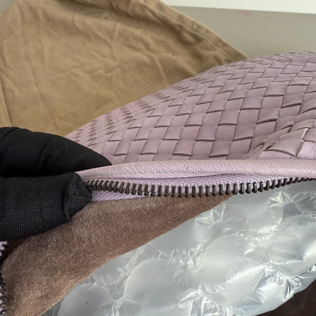 Bottega Veneta Hobo Bag Lambskin leather Lilac Purple Large 47cm
