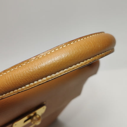 Hermes Kelly 28 Sellier Brown Gold Epsom Leather Gold Hardware 1985