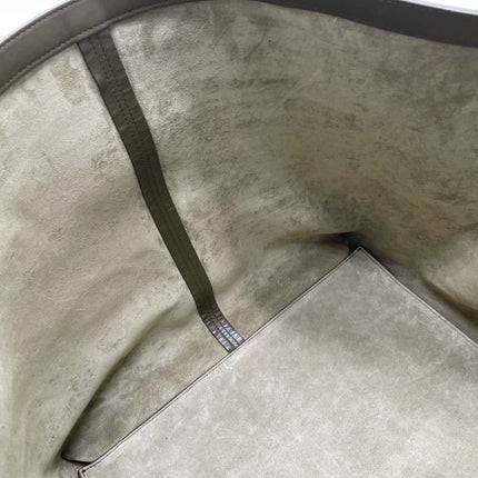 Bottega Veneta Cabat Tote Olive Green Suede Leather 38cm