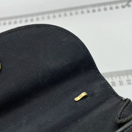 Gucci Bamboo 1947 Night Super Mini Black Nylon Evening Bag with Original Chain