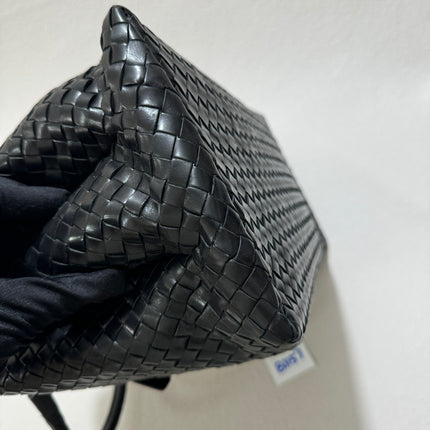 Bottega Veneta Roma Handbag Bag Intrecciato Nappa Leather Black Large 35cm
