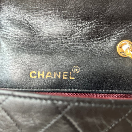 Chanel Diana Flap Bag Mini Black Leather Bijou Chain
