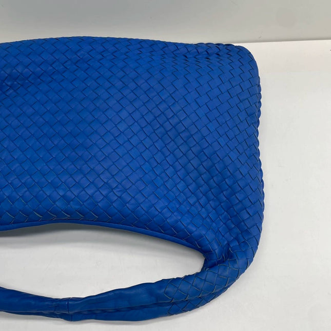 Bottega Veneta Hobo Bag Lambskin leather Royal Blue Medium 45cm