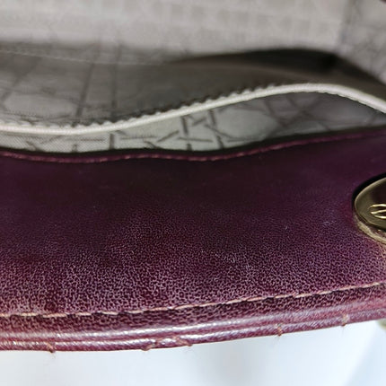 Lady Dior Small My Abcdior Purple Lambskin Cannage Leather Gold Hardware