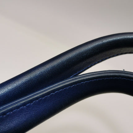 Bottega Veneta Cabat Small Intreccio Leather Tote Bag Navy Blue