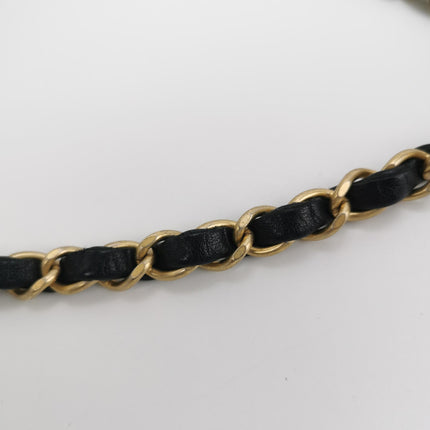 Chanel Classic Flap Mini Egyptian Amulet Black Lambskin Leather Gold Hardware